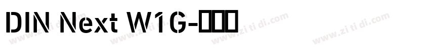 DIN Next W1G字体转换